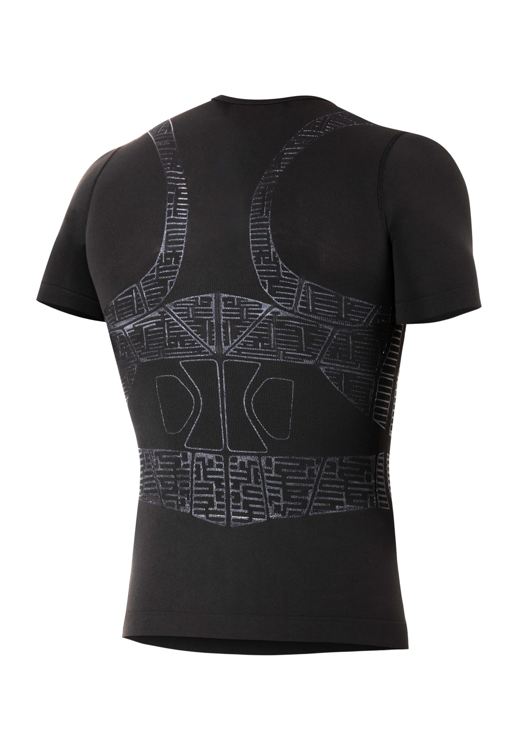 FLOKY - T-Shirt Oxygen - Maglietta Biomeccanica a Compressione - Nero