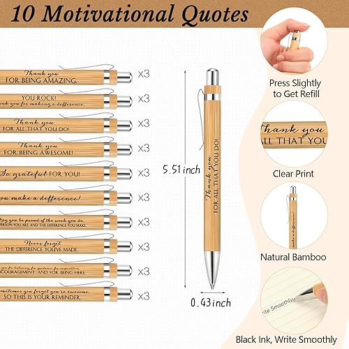 Miniatura 3 de Juego de 90 marcadores inspiradores para diario, regalo de graduación para estudiantes de profesores, bloc de notas motivacionales, bolígrafos