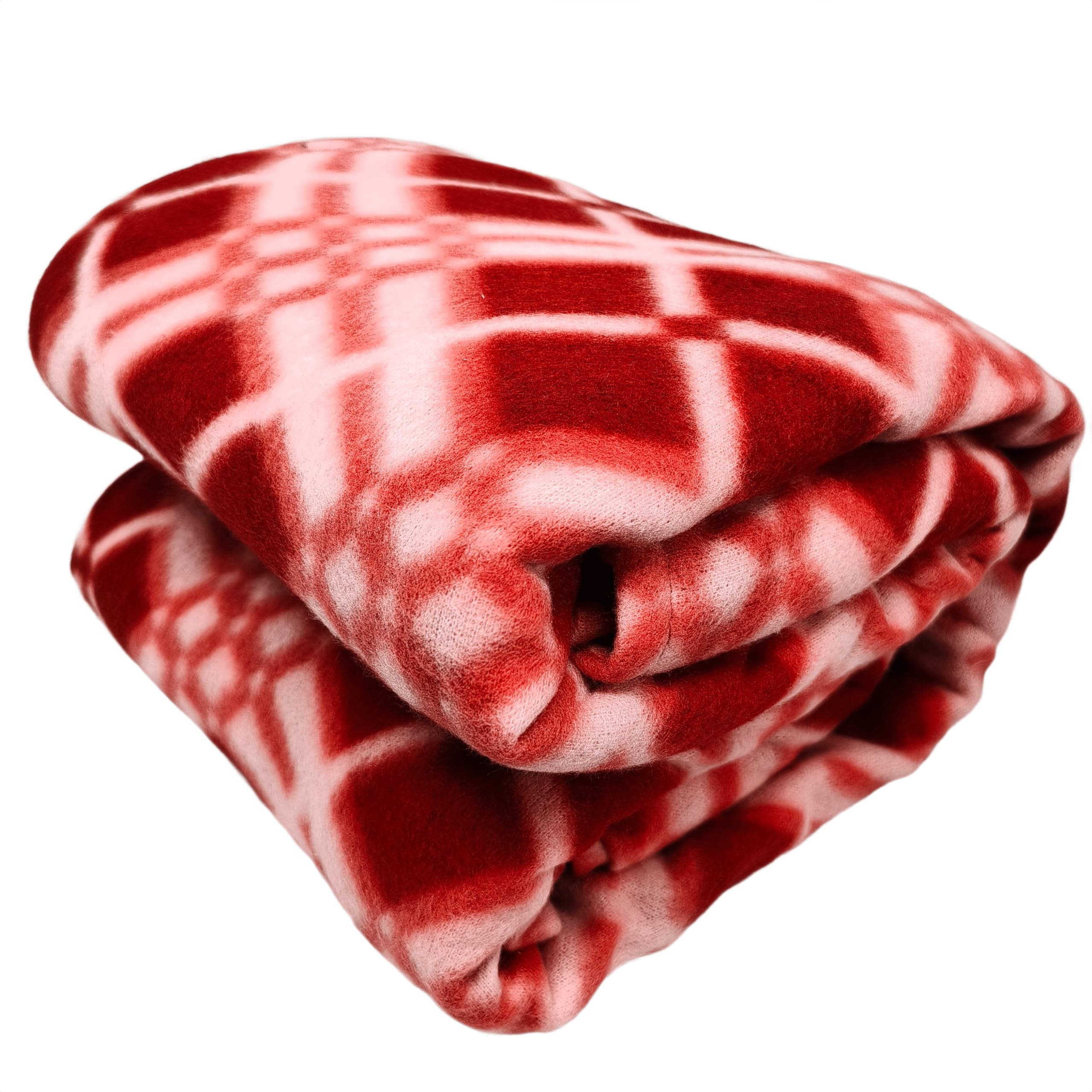 Winter Super Soft Single Bed Warm Woollen Blend Fleece Duvet Cover | Blanket Cover | Quilt Cover | Razai Cover with Zipper, Woolen Fabric Size- 90 x 60 in, Color- Red, Single Bed-image-39