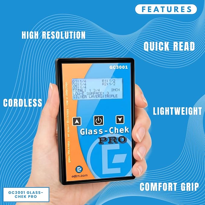 Medidor de espesor Glass-Chek PRO GC3001 EDTM miniatura 5