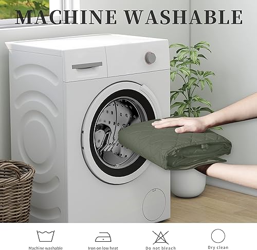 Miniatura 7 de Funda de sofá doble protección 100 % impermeable para sala de estar, funda de sofá para sofá de 2 plazas, protector reversible de muebles para