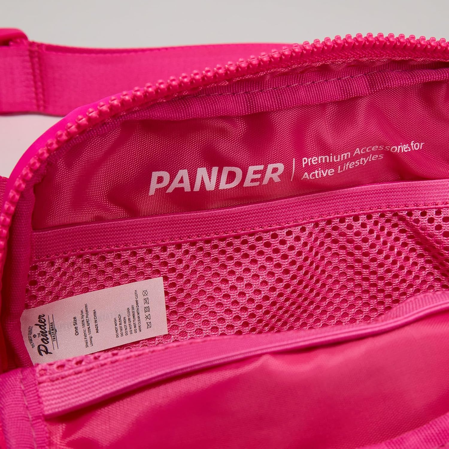 Pander Two Way Zipper Fanny Pack Nylon Everywhere Belt Bag for Women, Water Repellent Waist Packs, Crossbody Bags with Adjustable Strap (Sonic Pink). - Image 7