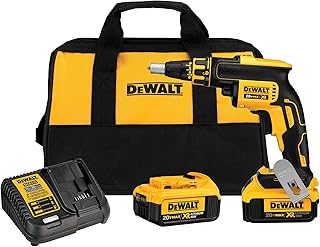DEWALT 20V MAX* XR Drywall Screw Gun, Brushless, 4.0-Amp Hour (DCF620M2)