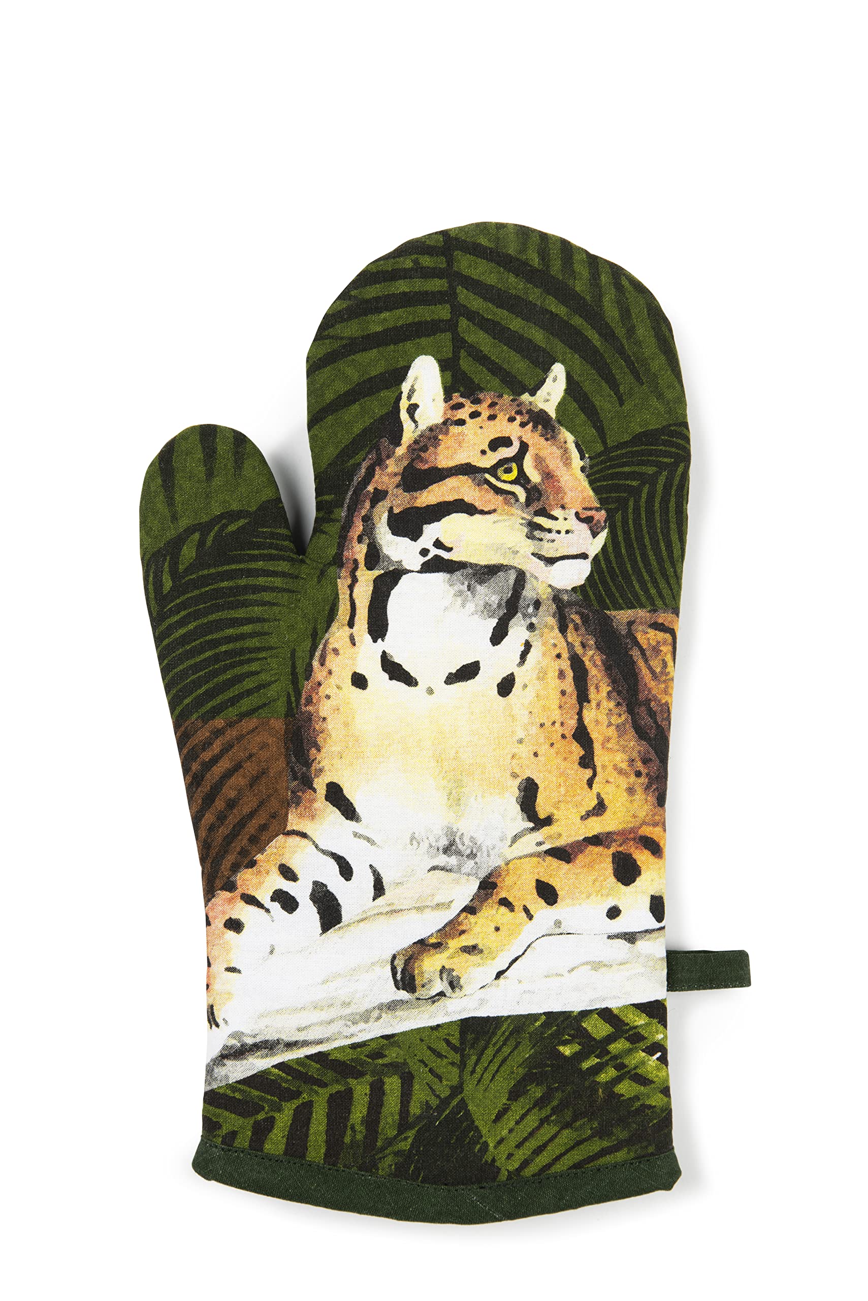 Excelsa Leopard Oven Glove, One Size, Lining 100% Cotton, Polyester Padding