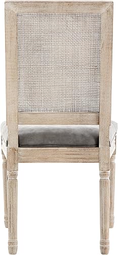 Miniatura 8 de Juego de 4 sillas de comedor de piel sintética, sillas de cocina de mediados de siglo, sillas Parsons tapizadas, sillas laterales con respaldo de