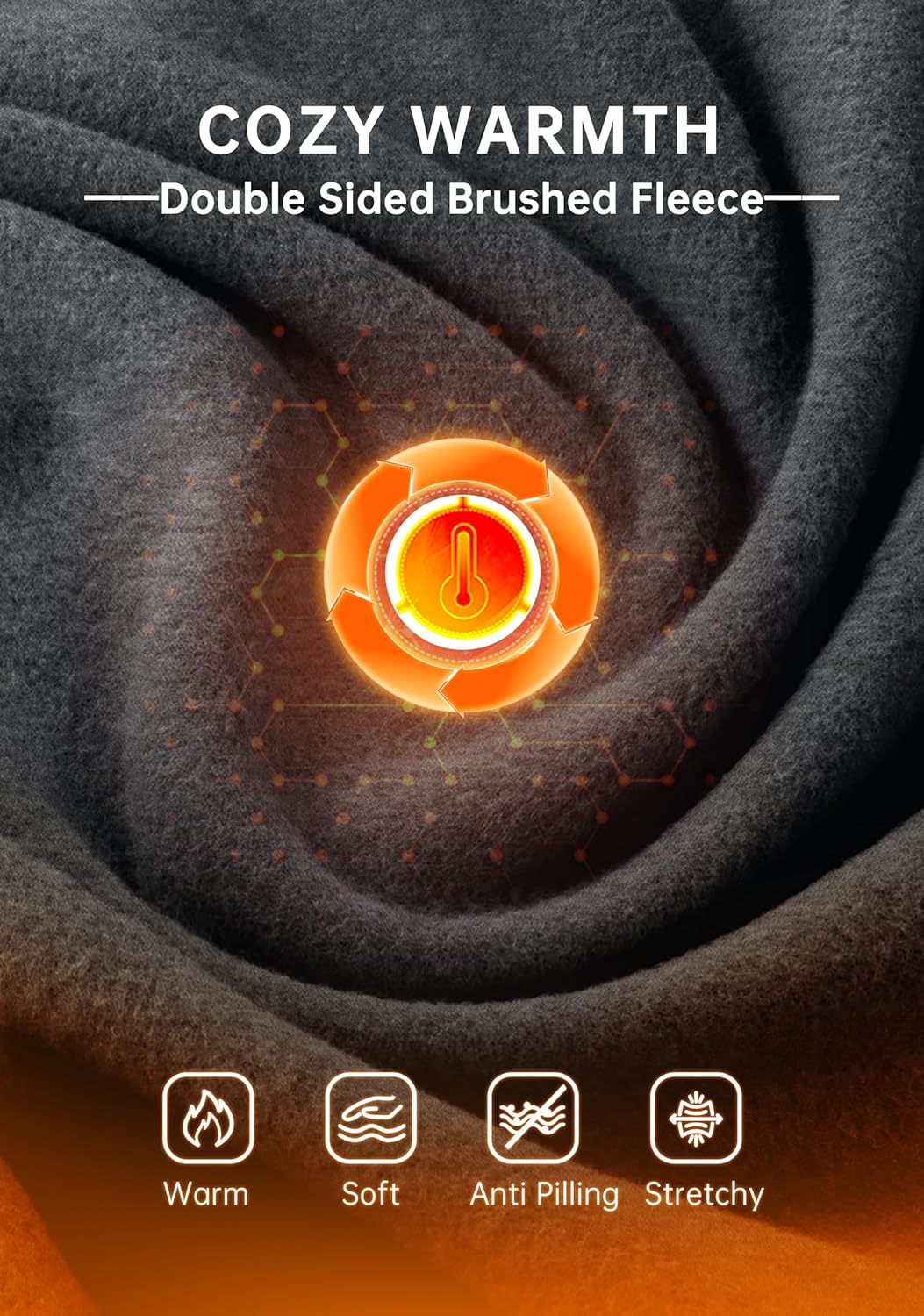 G Gradual Quarter Zip Pullover for Men Fleece Lined Sweatshirt Long Sleeve Winter Golf Shirt Mock Neck Polo Running Sweater - Image 5