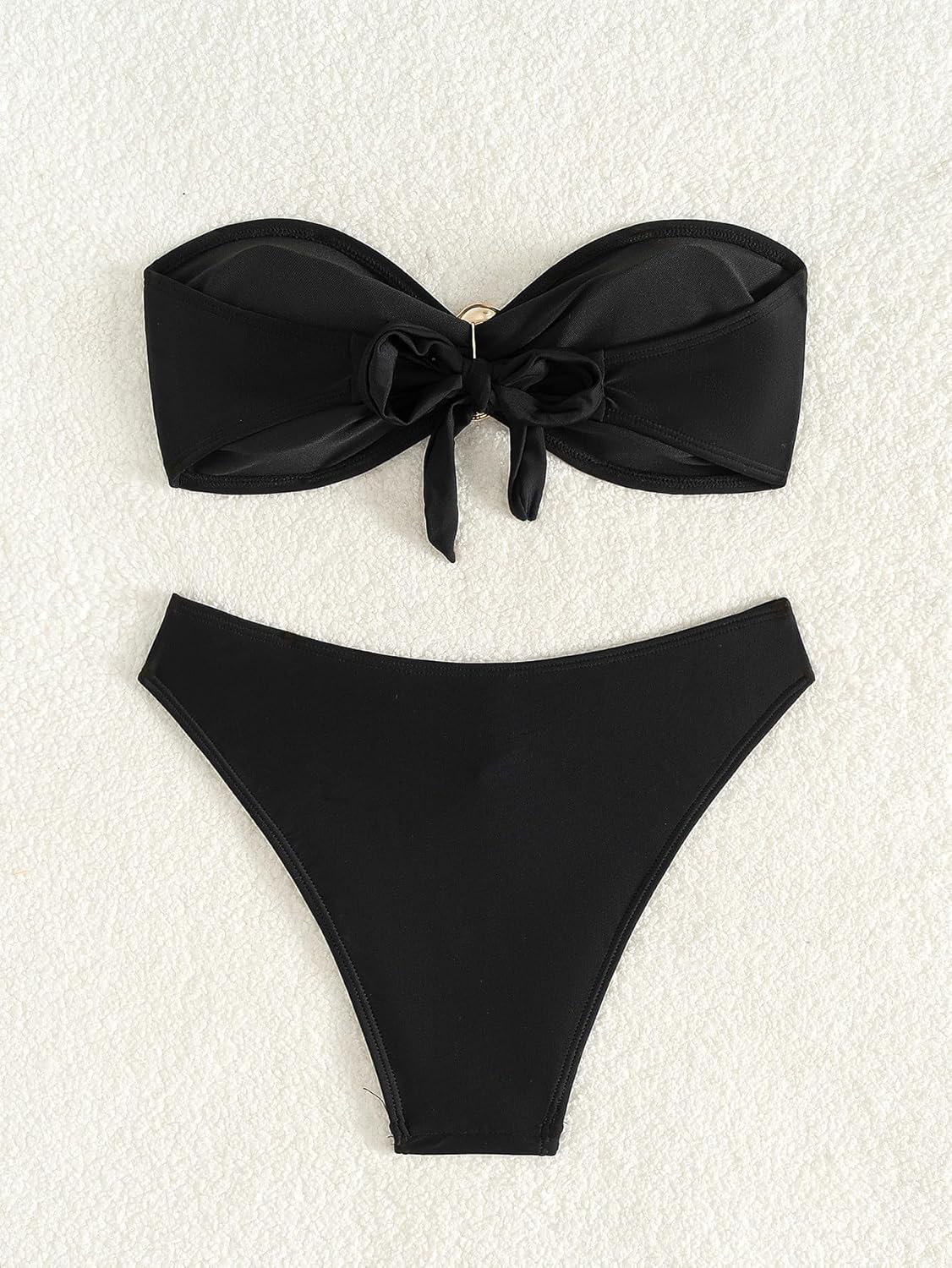 Women's Strapless Bandeau Bikini Sets High Cut Cheeky 2 Piece Swimsuit Bestselling Bathing Suit - Image 6