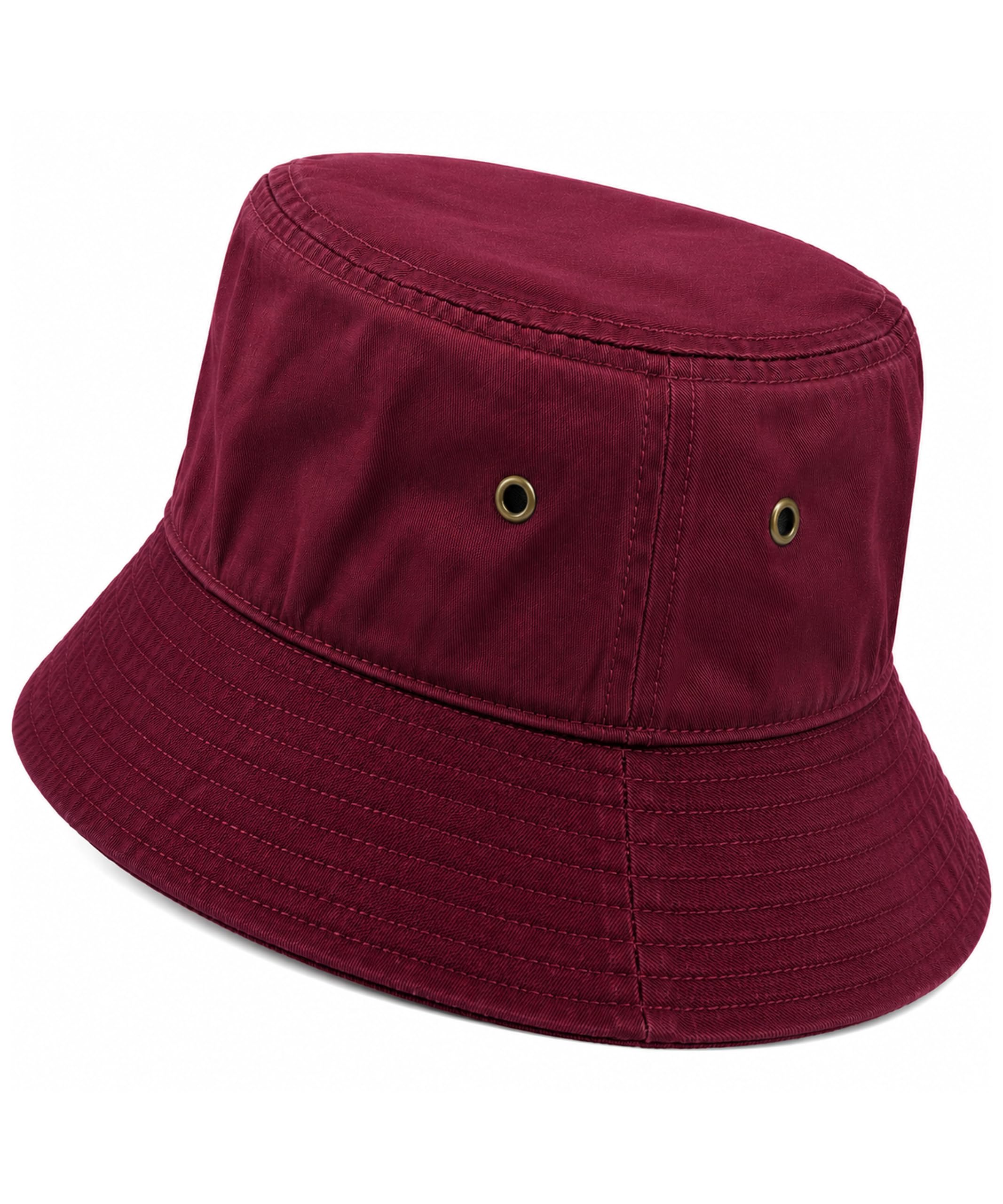 Gelante Solid Color 100% Cotton Bucket Hat for Women and Men Packable Travel Summer Beach Hat