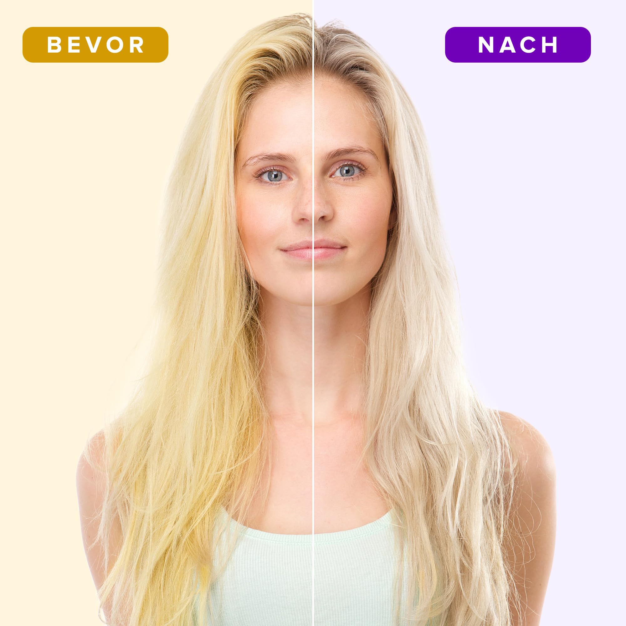 NYK1 NO MORE BRASS Lila Haarshampoo & Spülung Set | 500ml x2 | Blondes Shampoo und Spülung Set für Blondiertes, Coloriertes und Gesträhntes Haar - Neutralisiert Gelb und Messingtöne