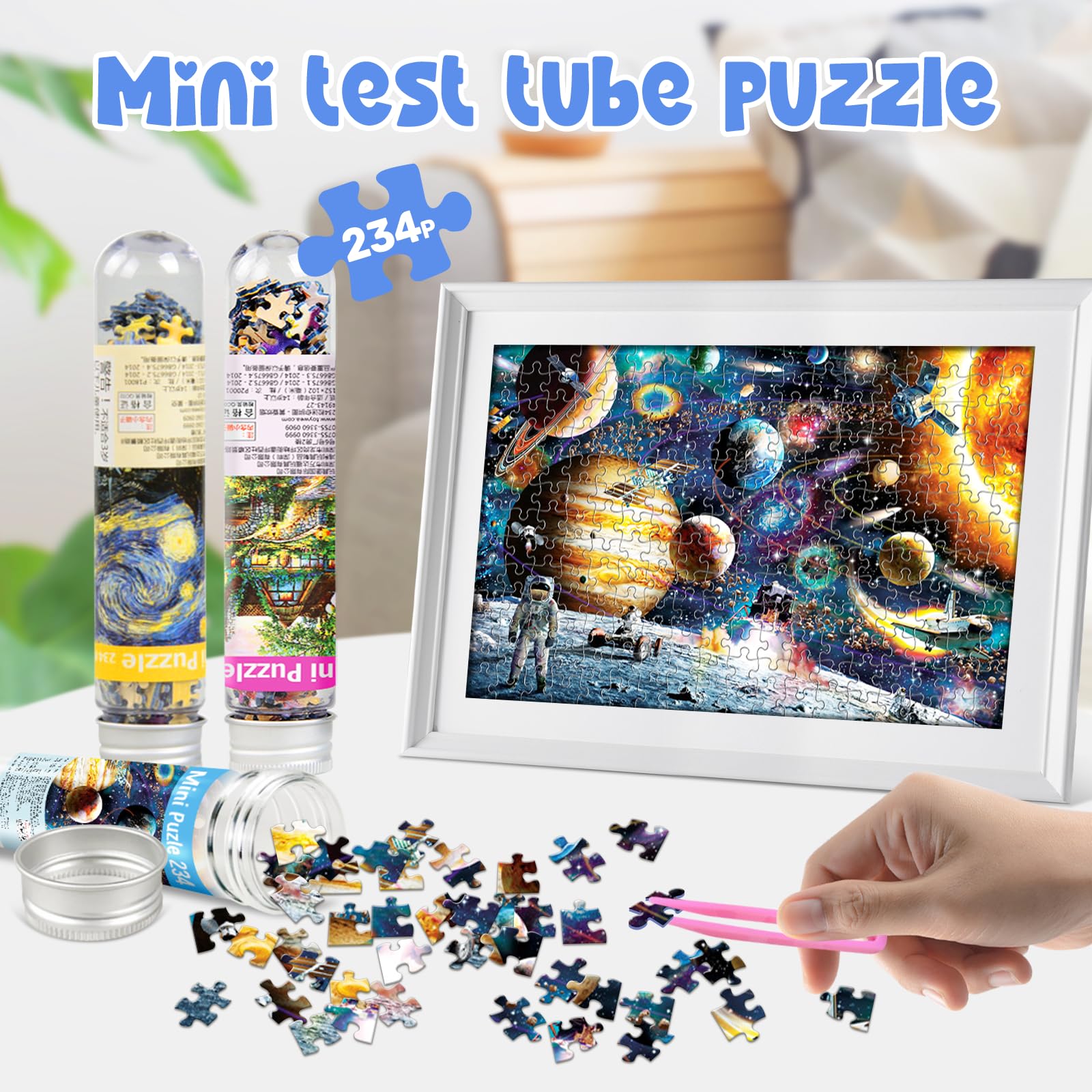 ジグソーパズル Mini LUK Amazon.com: 234-Piece Mini Puzzles for Adults & Kids, 6