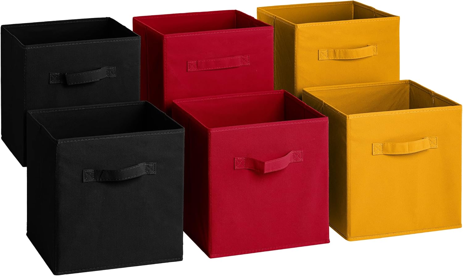 Sorbus® 11 Inch Cube Storage Organizer Bins 6 Pack