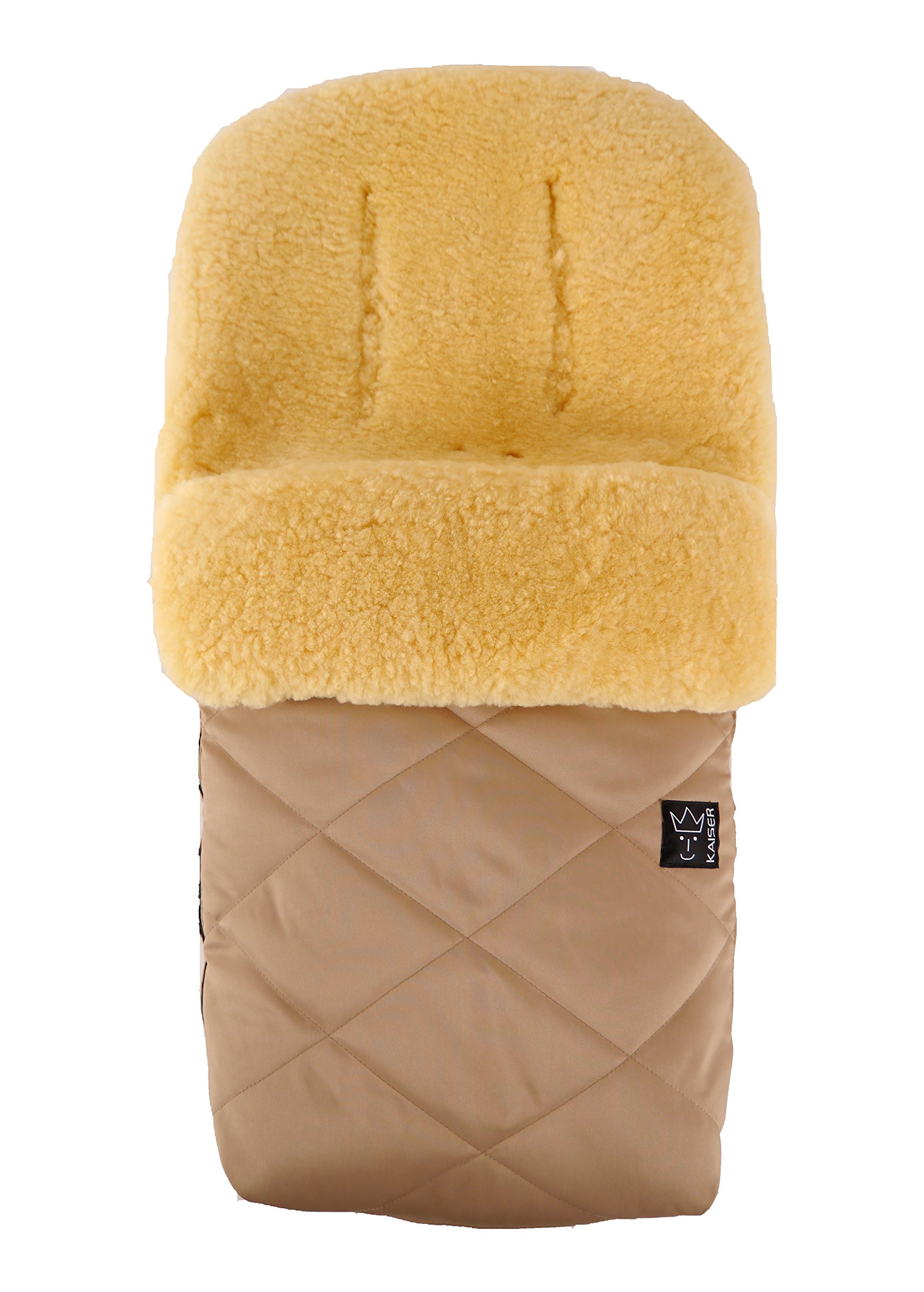 Kaiser 6541131 Lammfellfußsack Natura, sand