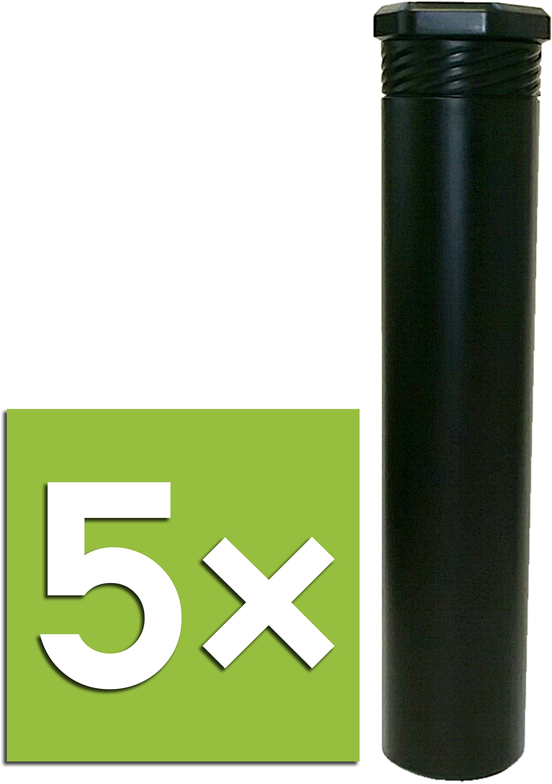 Rumold DP Drehpack Versandrollen Polyethylen (Schwarz, 5 Stück)