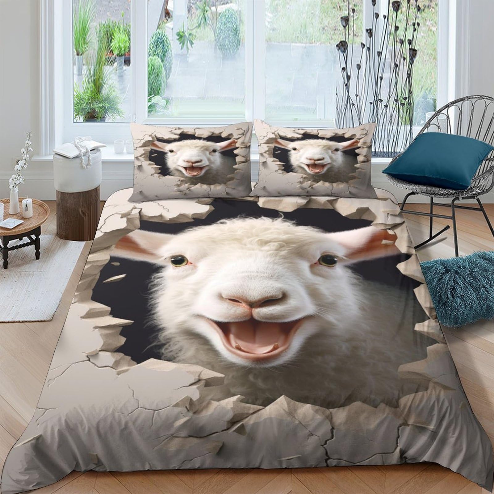 Housse de couette enfant ICOBES 200x200 avec taie d'oreiller microfibre
