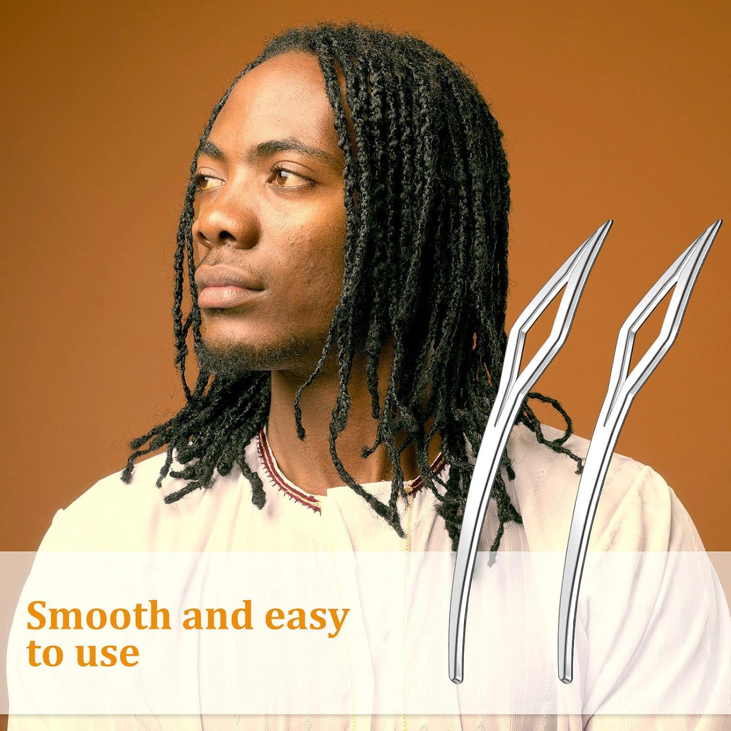 2 Pieces Sisterlock Retighten Tool Interlocking Tool for Locs Dreadlocks Tool Crochet Microlocks Interlock Dreads Hair Tightening Extensions Tool for Braiding Hair Tightening Accessories