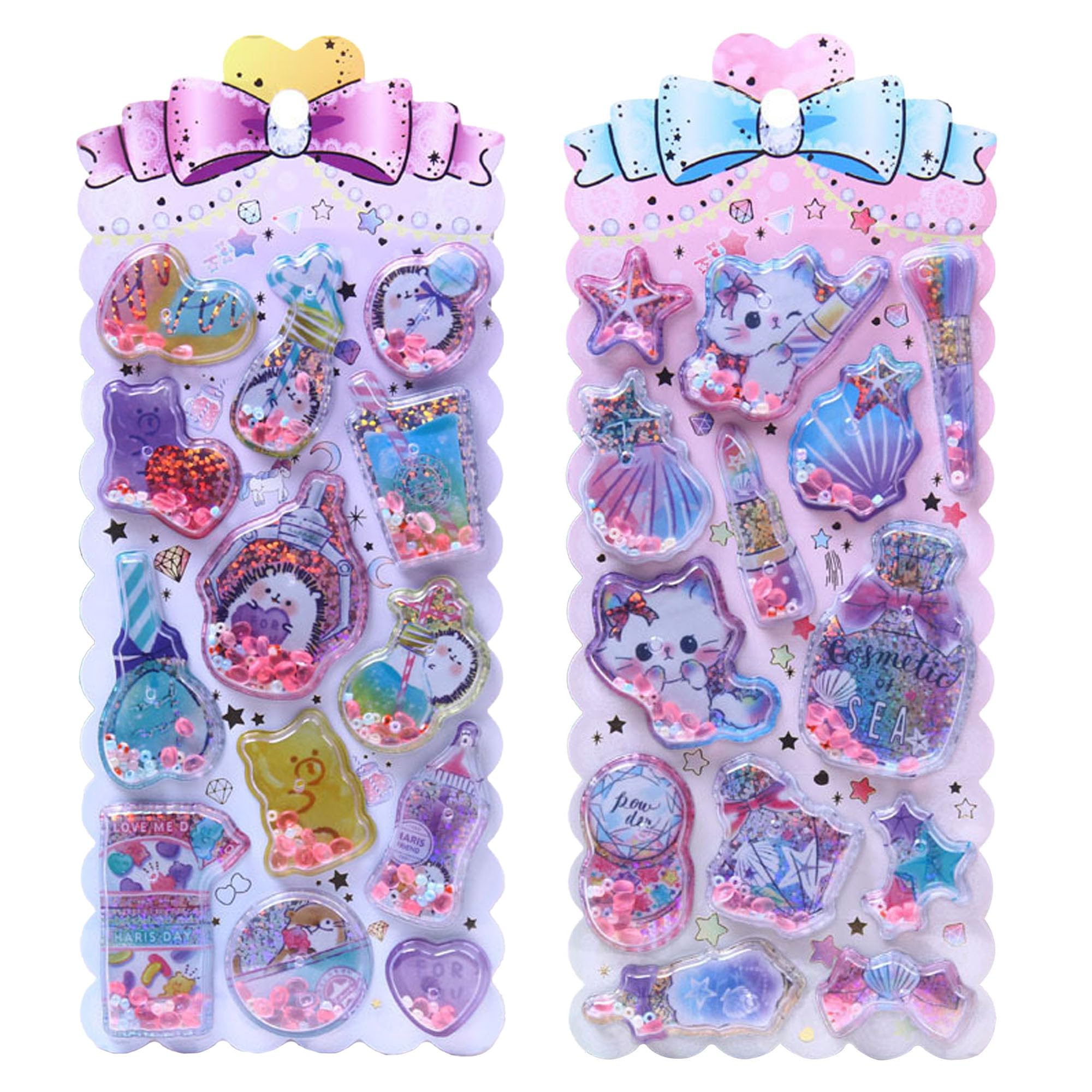 Amazon | KRGNPLE 2枚 ボンボンドロップシール ぷっくりシール