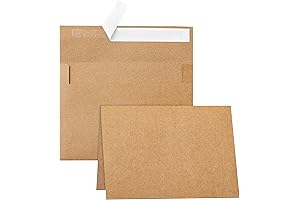 Premium Blank Brown Cards with Envelopes: Craft Your Personalized Expressions