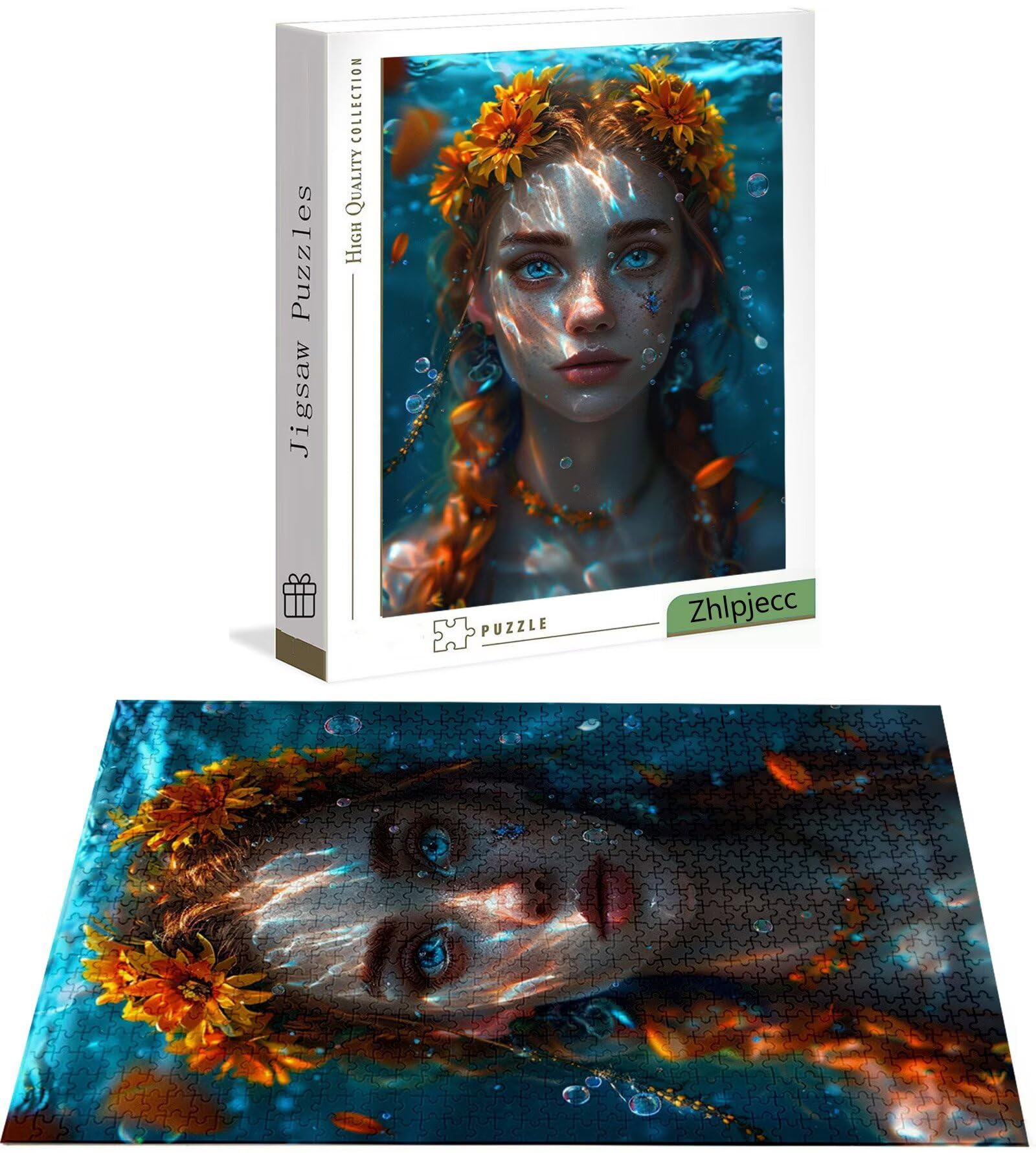 Puzzle 4000 Pièces Fille, Puzzle 4000 Pièces Adultes et Enfants, Puzzles Bois avec Une Boîte d'emballage Exquise, Jeu Éducatif Puzzles Fleur, Noël Decoration Maison, Cadeau Femme, Cadeau Homme H-5246