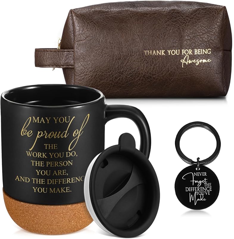 Dandat Conjunto com 3 Itens para Viagem na Cor Marrom