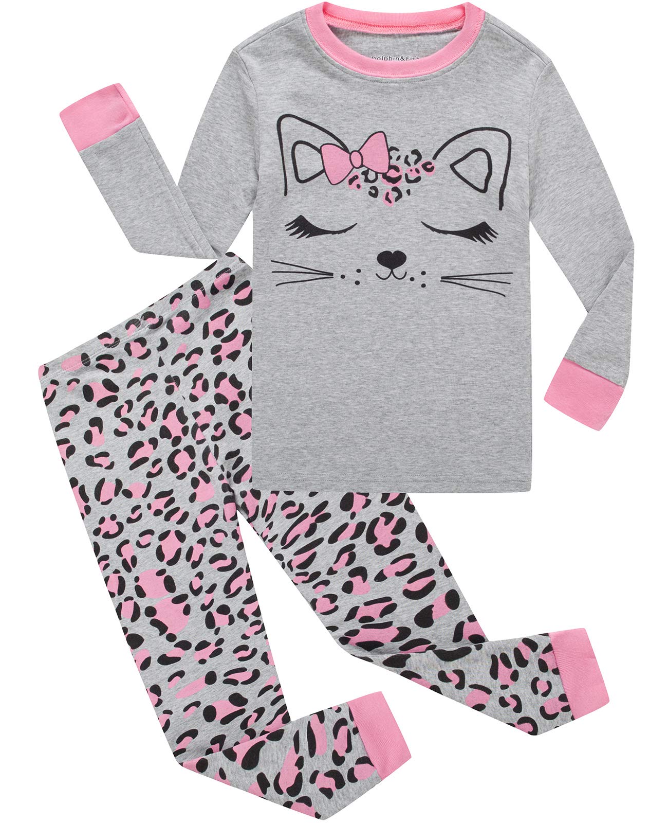 Dolphin&Fish Girls Cotton PJ Set