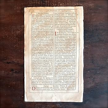Amazon.co.jp: フランスアンティーク18-19世紀 ラテン語の聖書