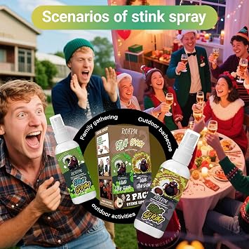 Extra Strong Fart Spray Joke, Poop Stink Spray for Prankster, 2 pack, 30ml | Poop Fart Spray, Skunk Stink Spray for Pranks Halloween, Christmas, School, Office, Lifts