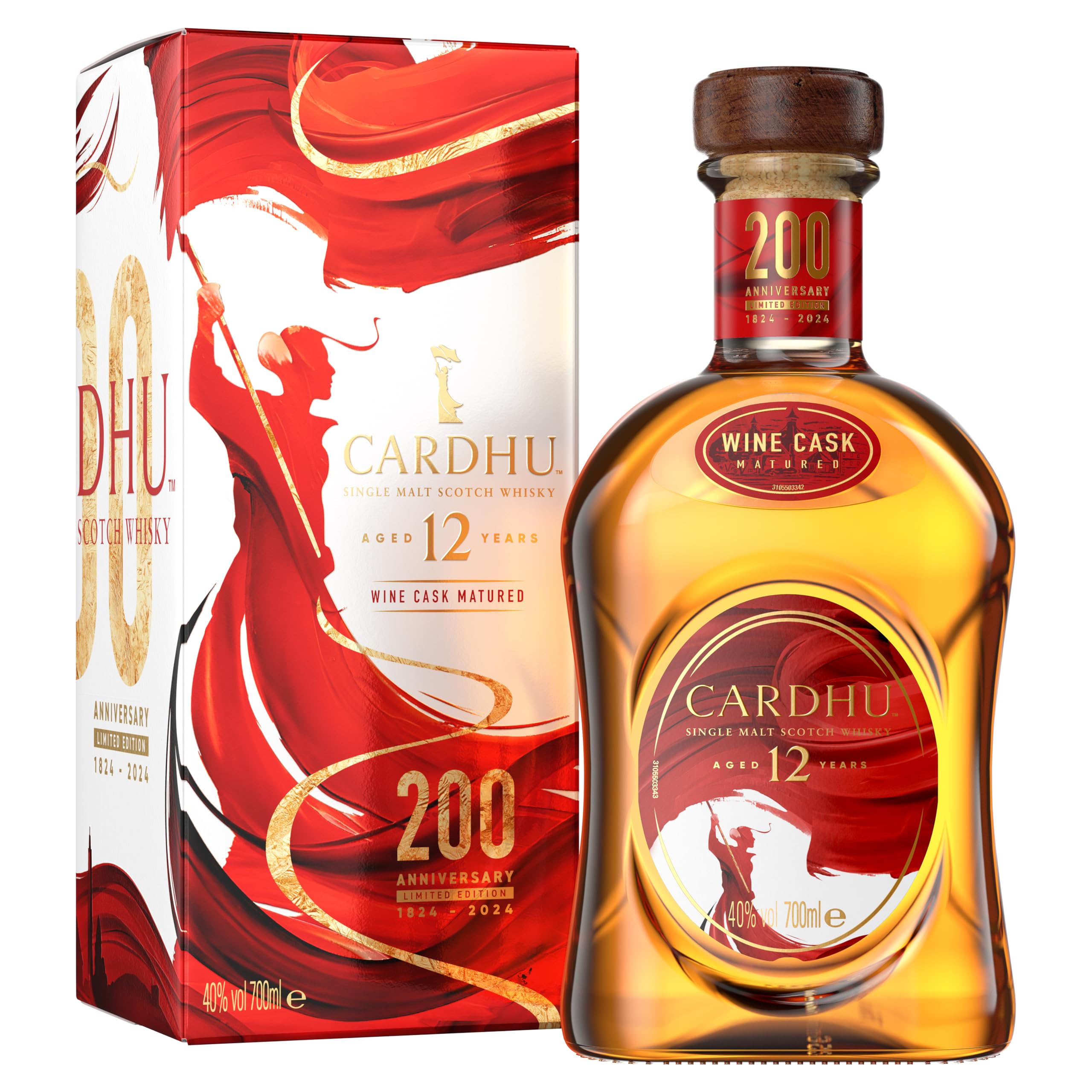 Cardhu 200 Ans, Edition Limitée, Whisky Ecossais Single Malt, 40% vol, 0.7L