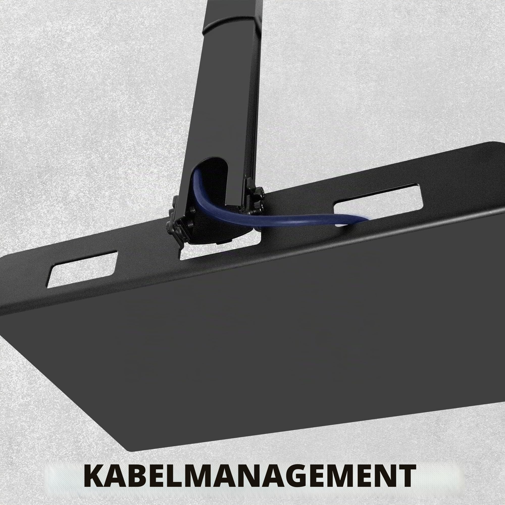 VIVO Universelle ausziehbare Decken-Beamer-Halterung, Höhenverstellbare Projektion, Lochfreie Installation, Versteckte Kabelführung, Schwarz, MOUNT-VP08B