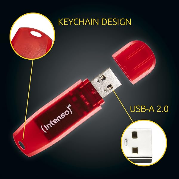 Intenso Rainbow Line 128 GB USB-Stick USB 2.0 Rot - 5