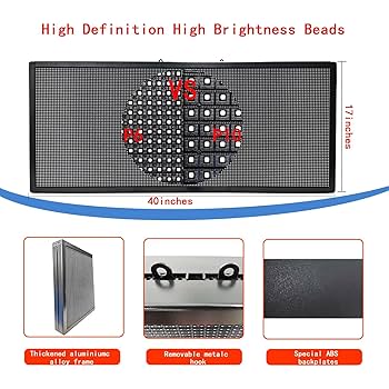 Amazon.com : HS Led Sign Scrolling Programmable ,Open Neon