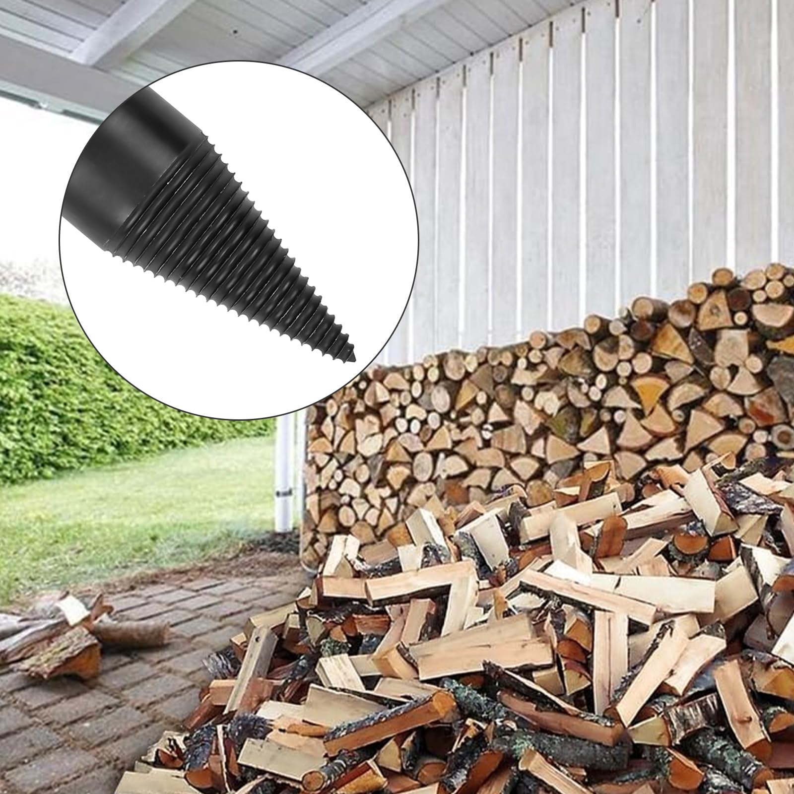 Fendeur de Bûche Cône 32mm 42mm Mèche pour Fendre le Bois Foret à Bois