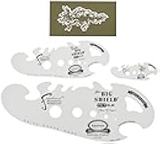 Iwata-Medea Artool Big Shield FH 7 Airbrush Template (Set of 4), White