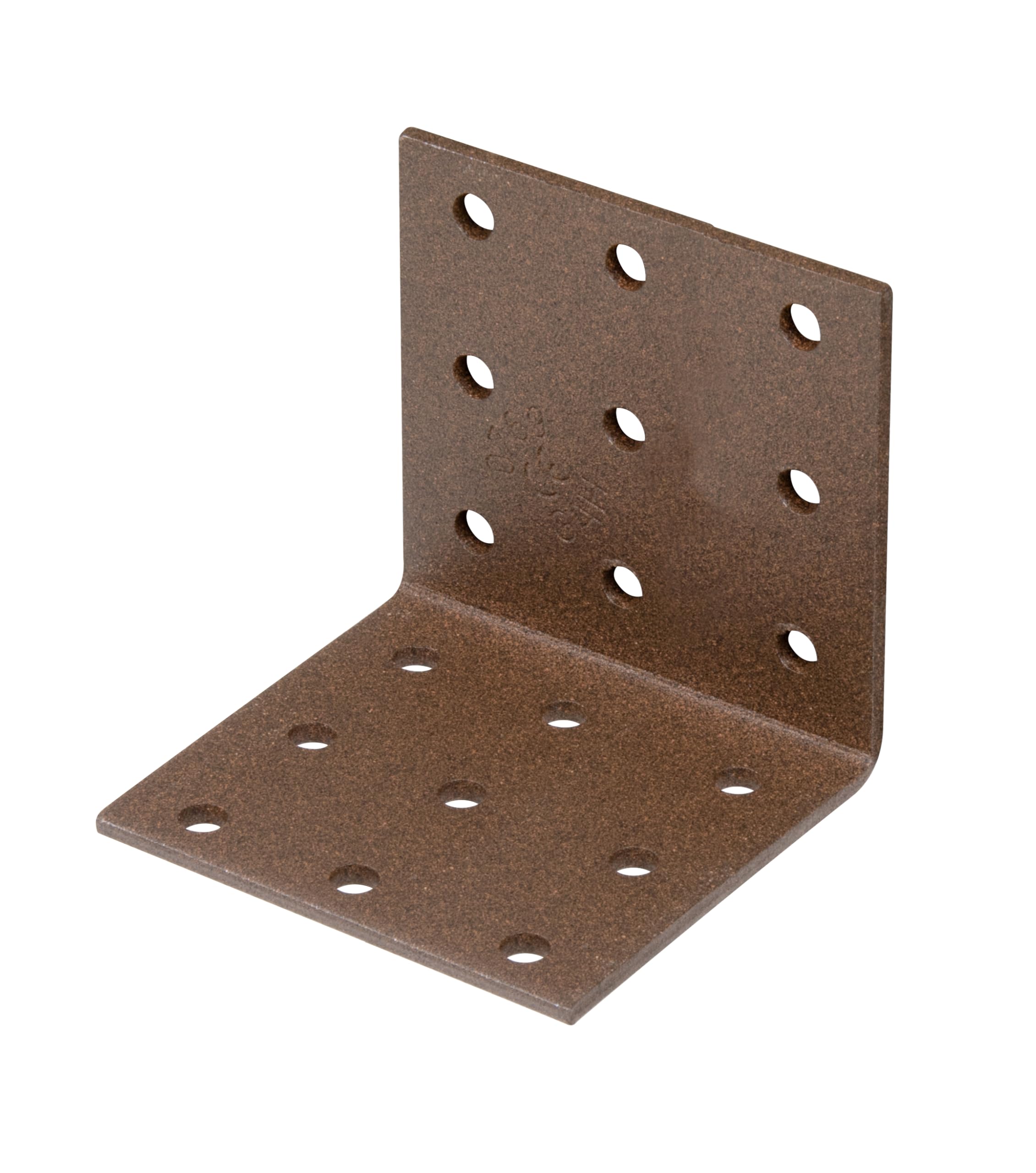 Alberts 822392 DURAVIS® Équerre multi-trous | couleur rouille, à couche duplex | taille 60 x 60 x 60 mm | kit de 50