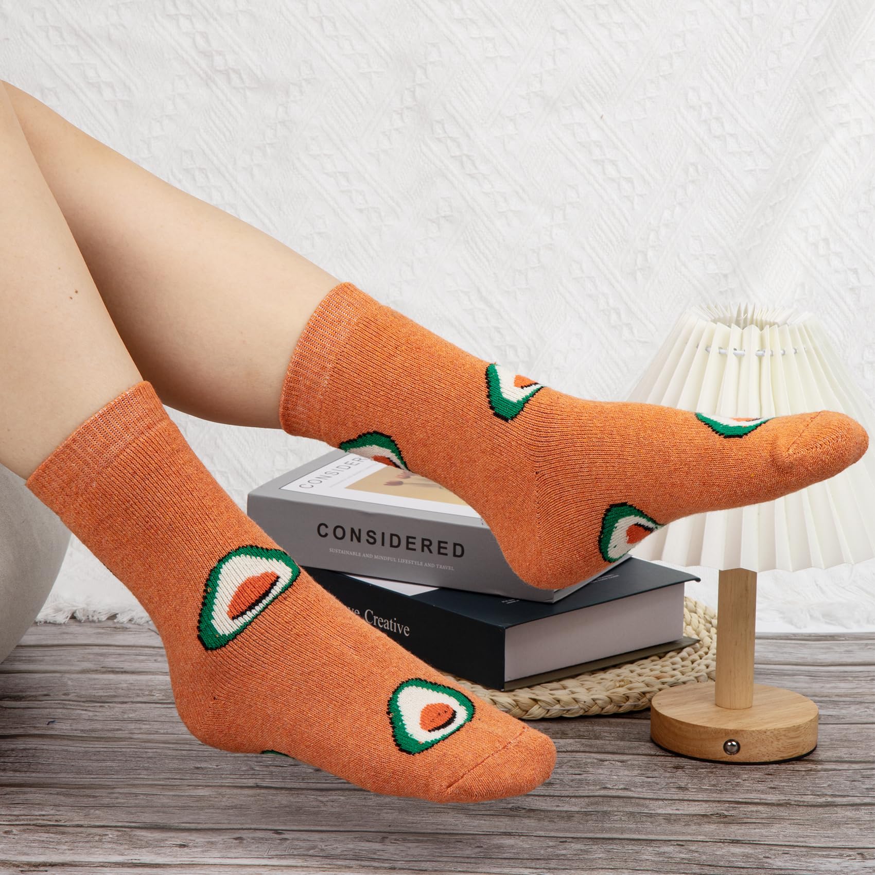 YSense Snug 5 Paia Calze Donna Lana Invernali, Termiche Divertenti, Vintage Natalizi Fantasia