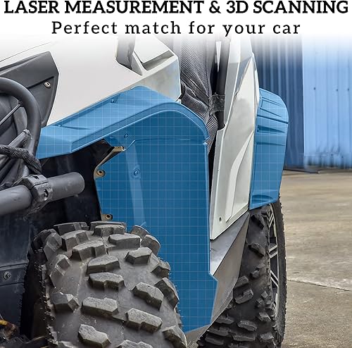 Miniatura 6 de SAUTVS Guardabarros extendidos para guardabarros con aletas de barro XXL más anchas para Can-Am Commander & Commander Max 800 1000 2011-2020