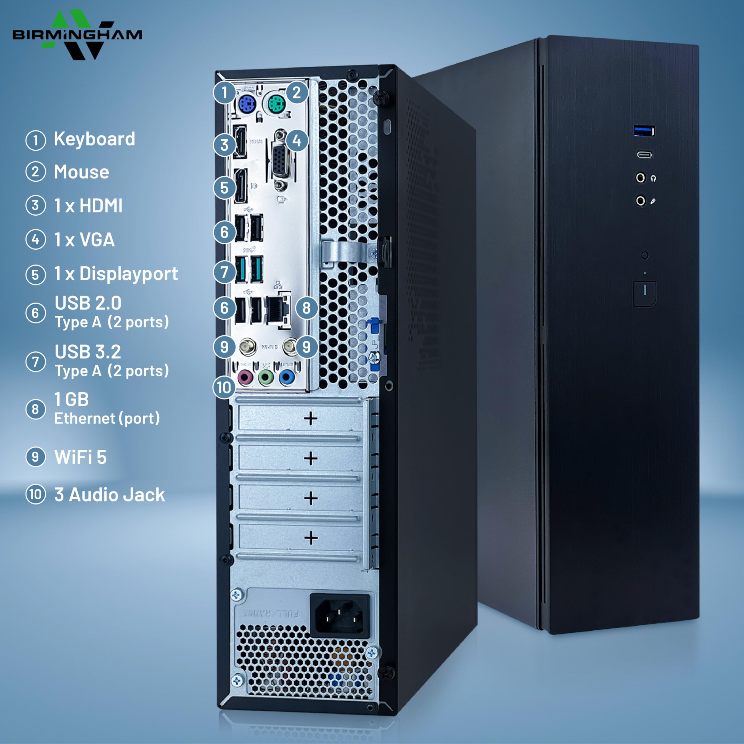 Desktop PC – Intel Core i5-12400 12th Gen • 32GB DDR4 RAM • 1TB