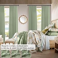 Vista 353 de Orange Linen Curtains 72 Inch Length for Living Room 2 Panels Set Back Tab Loop Pocket Semi Sheer Copper Brown Burnt Orange Curtains for Bedroom