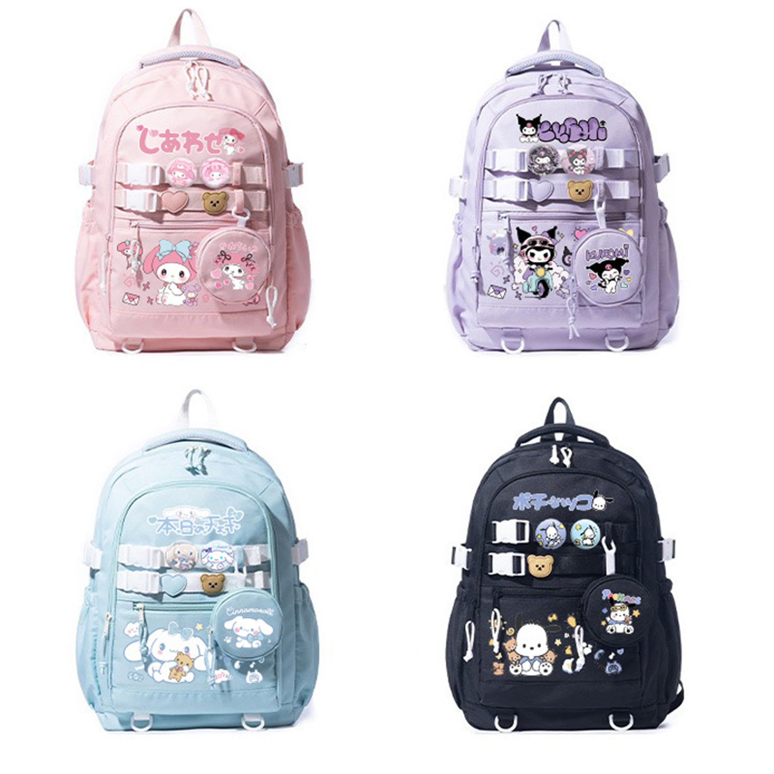 Roffatide Anime sac à dos avec mignonnes épingles anti-vol sac à dos pour ordinateur portable voyage randonnée sacs à dos cadeaux de nouveau semestre
