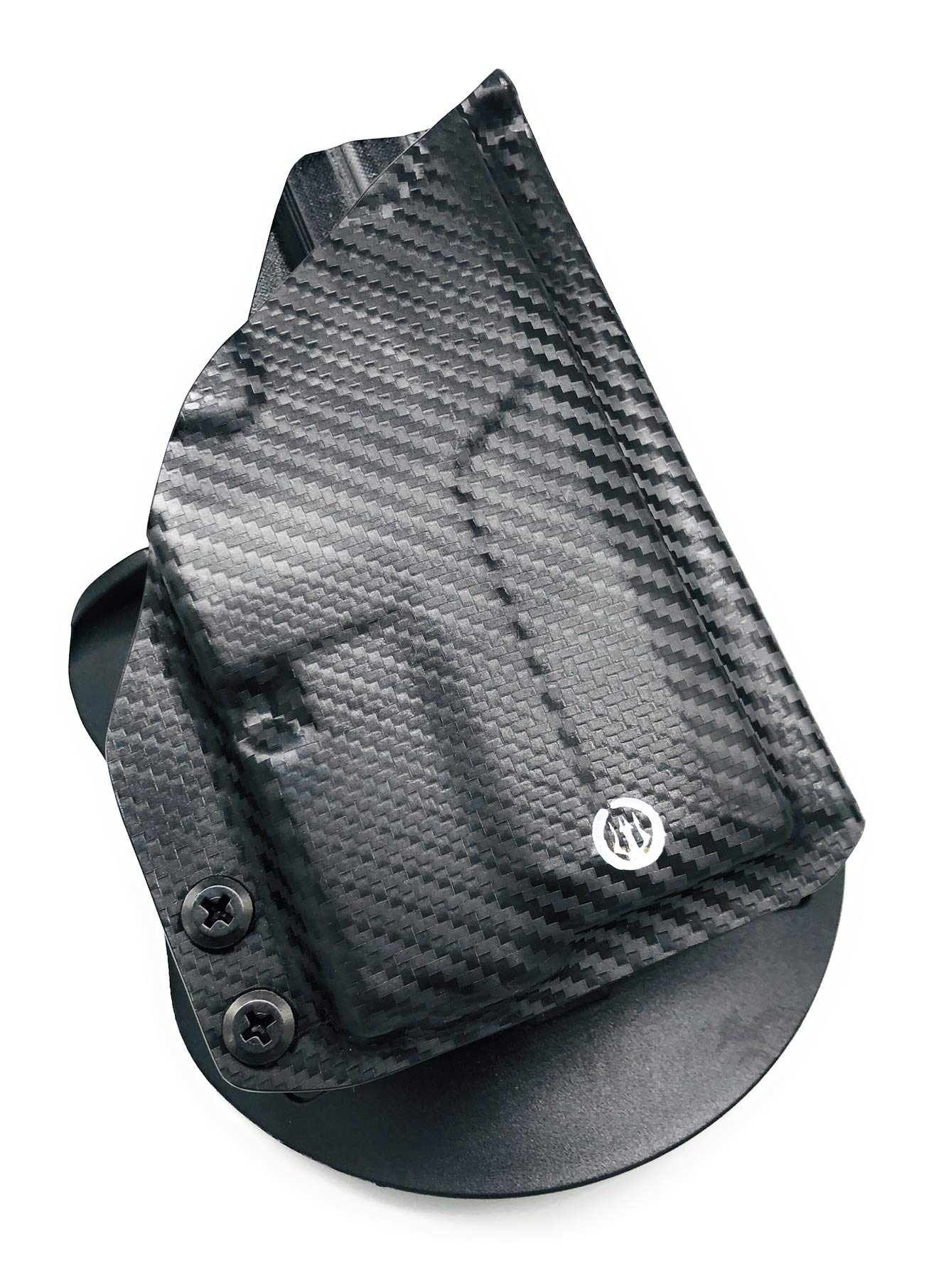 HandmadeNeptune Concealment OWB Kydex Paddle Holster for Springfield Hellcat w/ TLR6 - Chronos Series - Veteran Made in USA