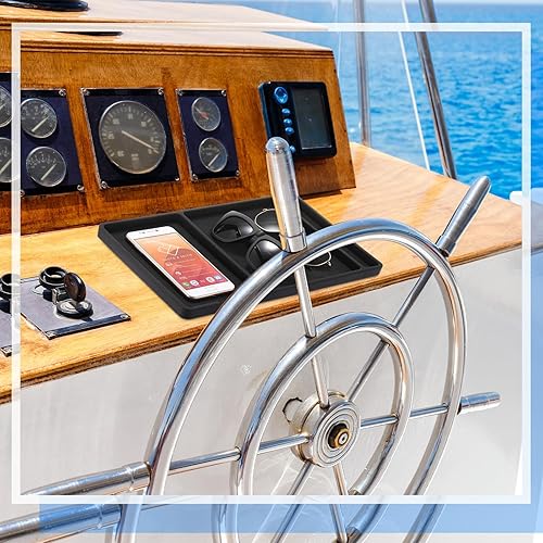 Miniatura 6 de Tapete extra grande para salpicadero de automóvil, antideslizante, compatible con todos los teléfonos inteligentes, almohadilla antideslizante para