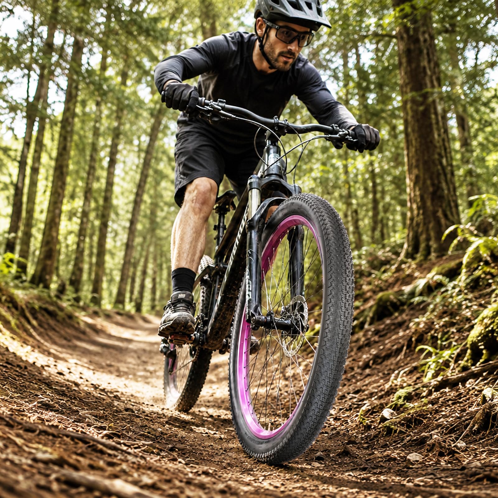 WEEROCK 2er-Pack Faltbarer 20/24/26/27.5/29 Zoll Reifen 20/24/26/27.5/29x2.125 Mantel Fahrrad Ersatzreifen für Fahrrad,MTB für Mountainbike Kinderfahrrad, Commuter Bike