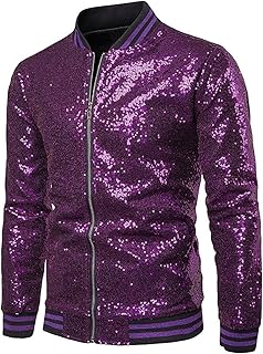 mens purple sequin jacket