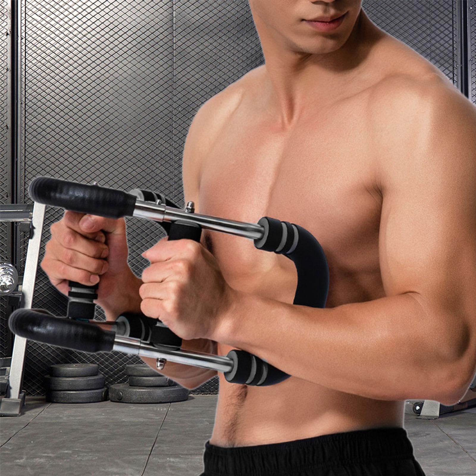 Arm Strength Dispositivo Ejercitador de Brazos Expansor de Pecho Barra de Resistencia de Muelle Herramienta para Fortalecer Músculos Diseño Compacto