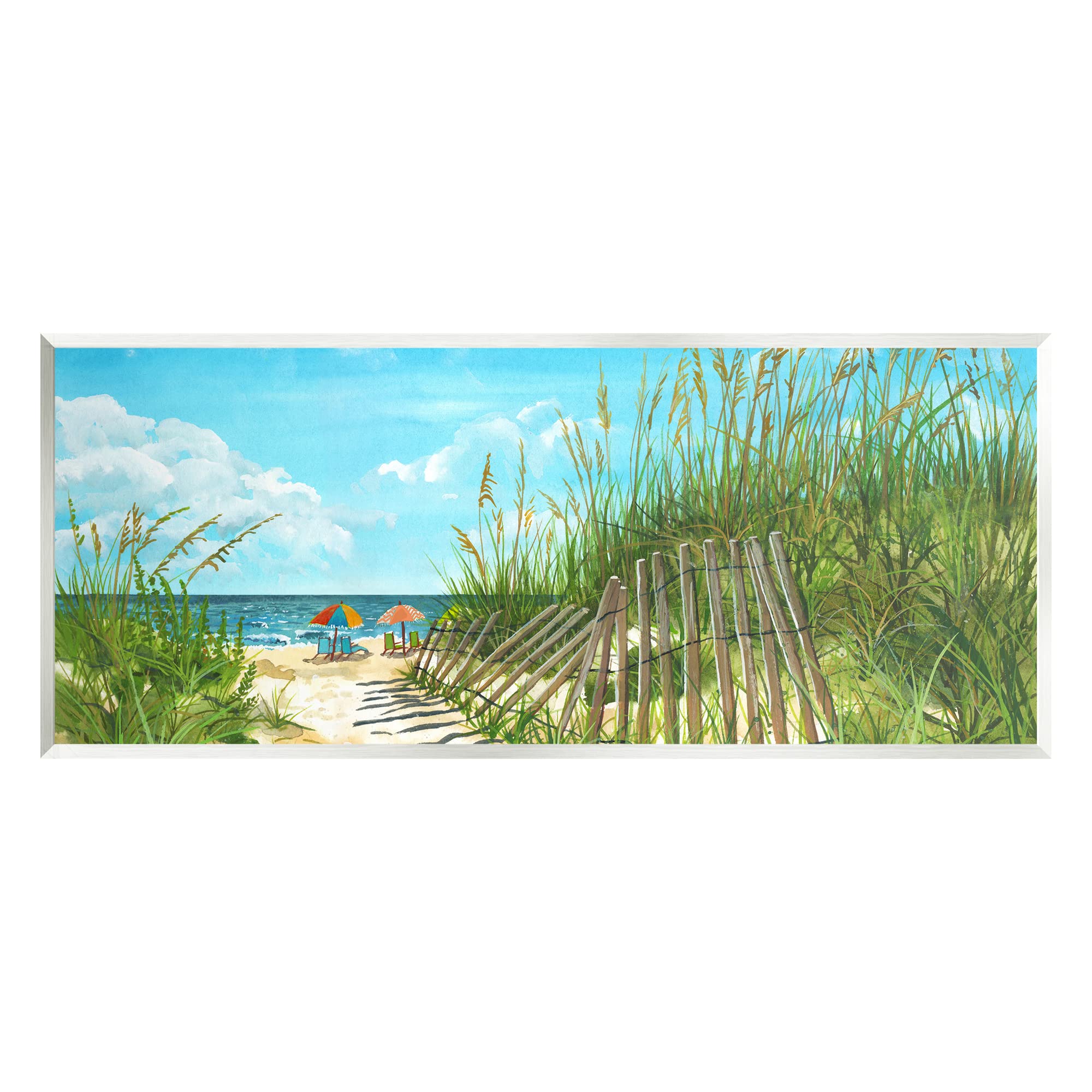 Stupell Industries Sandy Beach Path Landscape Wood Wall Art, Design by Erica Christopher