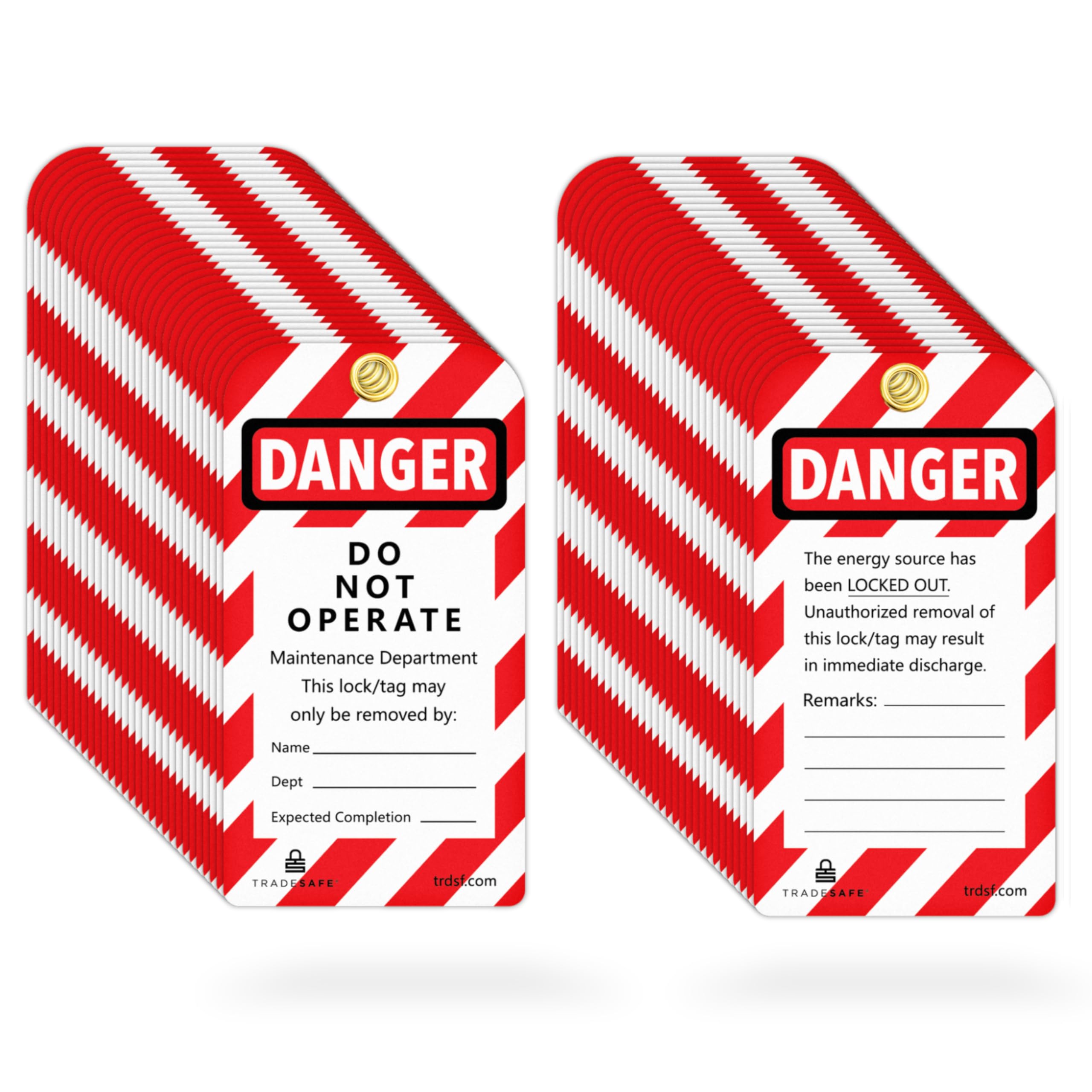 TRADESAFE LOTO Tags - 30 Pack -14