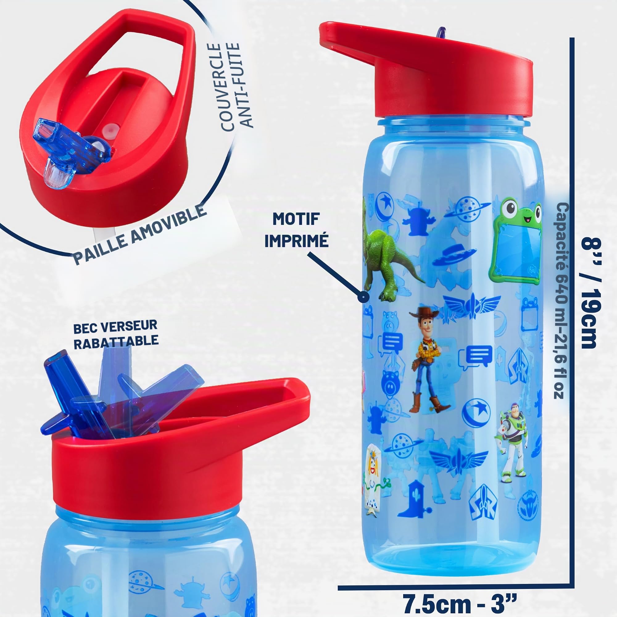 Get Trend Disney Toy Story Sac Isotherme Repas Enfant Set, 3 Pcs Bento Lunch Box, Lunch Bag Isotherme et Gourde Sans BPA, Fermeture Eclair, Poignée et Porte Bouteille, Cadeau Garcon (Multi Toy Story)