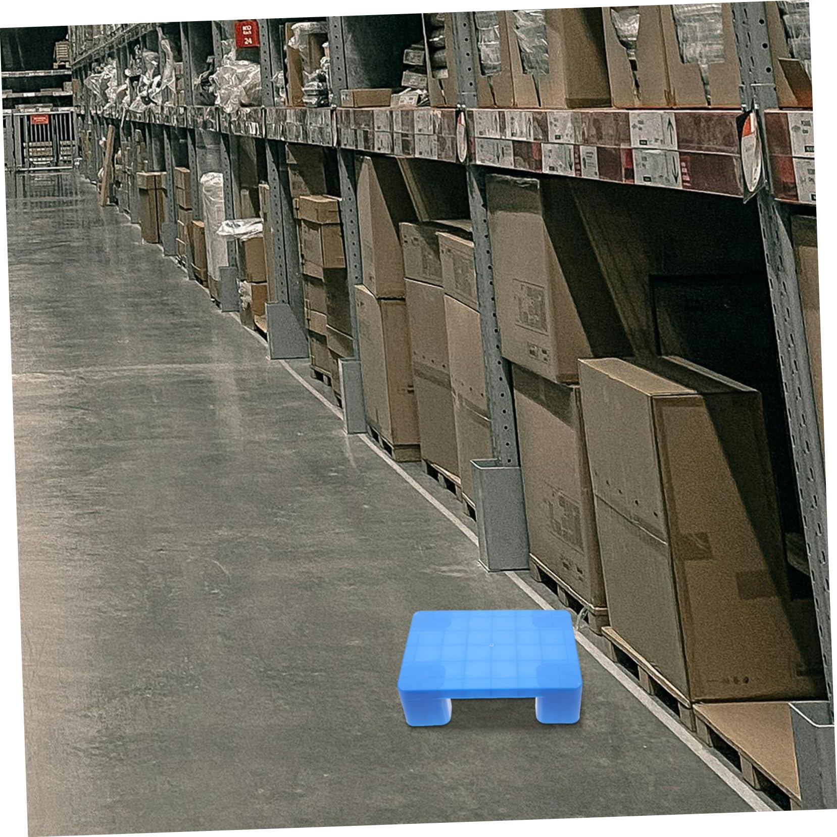 iplusmile Palette Plastique Abs Robuste et Résistante pour Stockage Industriel, Capacité Élevée, Stable et Ventilée, pour Entrepôt et Garage, Usage Industriel