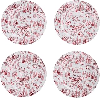 Mud Pie Christmas Toile Charger
