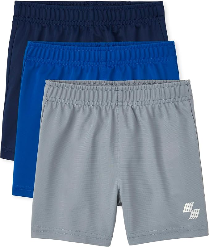 The Children's Place Pantalones cortos deportivos de baloncesto para bebés y niños pequeños