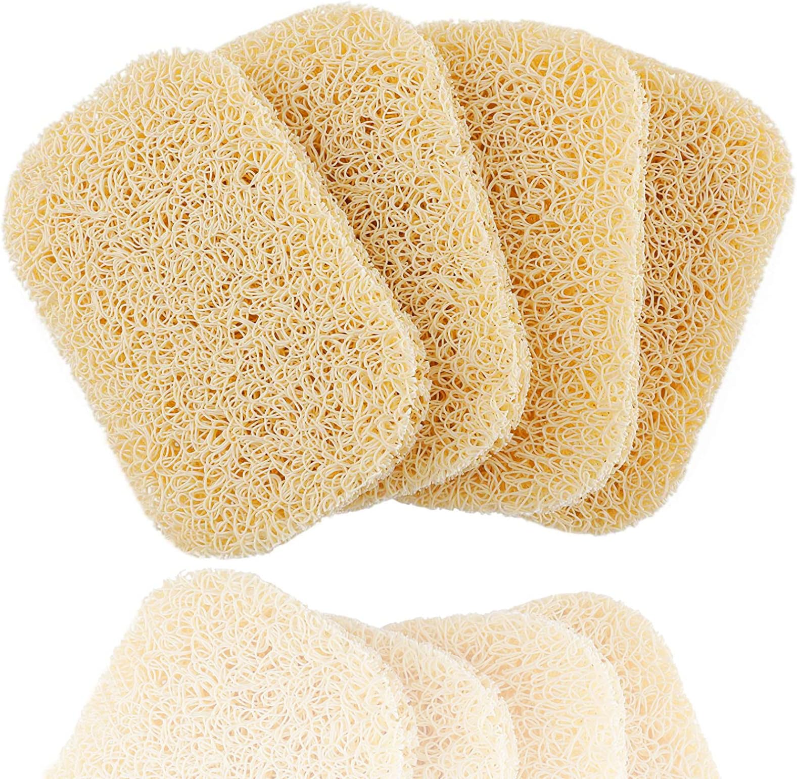 Non-Slip Soap Saver Pads - Self-Draining Soap Bar Holder for Shower, Bathroom and Travel - 4 Piece Beige Set